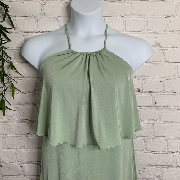 Twobirds sage green maxi bridesmaid dress small - Picture 4 of 8